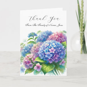 Cartão De Agradecimento Hortênsia Simpatia Floral Funeral Obrigado