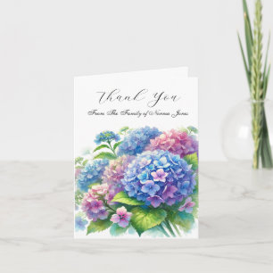Cartão De Agradecimento Hortênsia Simpatia Floral Funeral Obrigado