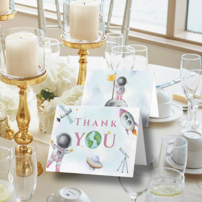 Cartão De Agradecimento Houston Temos Um Astronauta Do Espaço chá de frald (Criador carregado)