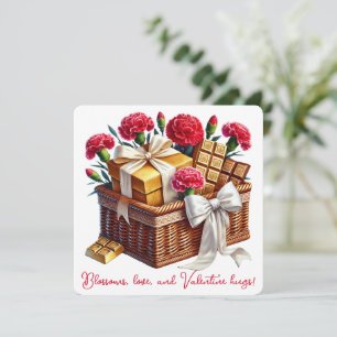 Cartão De Agradecimento Hugs de namorados - Placa de Dia de os namorados