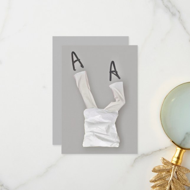 Cartão De Agradecimento Humanismo De Tropas Lado Para Baixo (Frente/Verso In Situ)