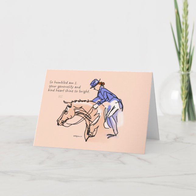 Cartão De Agradecimento Humble o obrigado você (Frente)