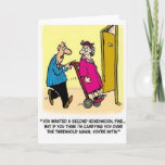 Cartão De Agradecimento Humor da lua de mel<br><div class="desc">Excelente para um aniversário</div>