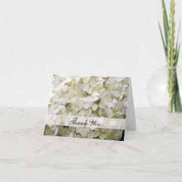 Cartão De Agradecimento Hydrangea Branca Obrigado