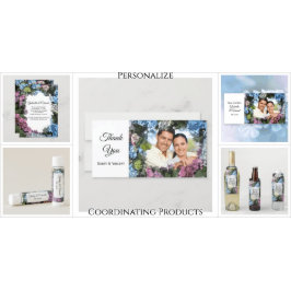 Cartão De Agradecimento Hydrangea Flower Frame Obrigado