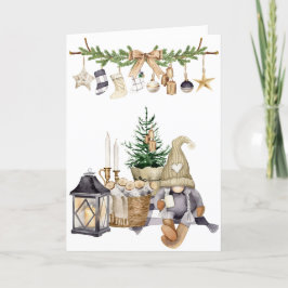 Cartão De Agradecimento Hygge, Joy, Peace, Harmony Holiday Foled Card