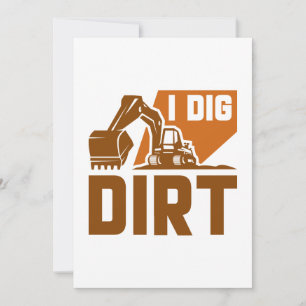 Cartão De Agradecimento I Dig Dirt