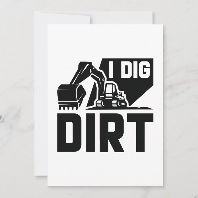Cartão De Agradecimento I Dig Dirt (Frente)