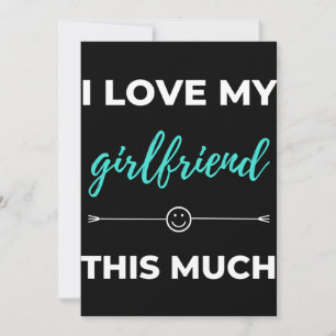 Cartão De Agradecimento I Love My Girlfriend This Much
