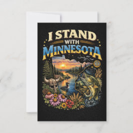 Cartão De Agradecimento I Stand With Minnesota