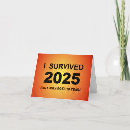 Cartão De Agradecimento I Survived 2025 