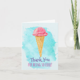 Cartão De Agradecimento Ice Cream Thank You