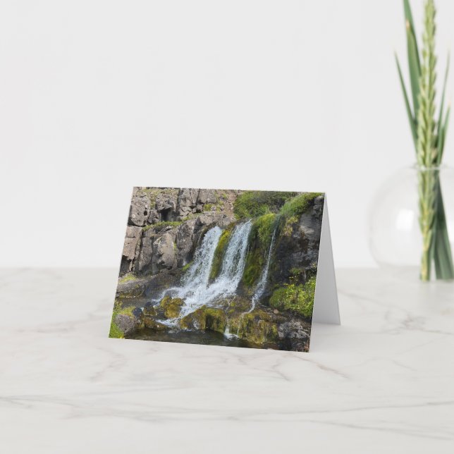 Cartão De Agradecimento Iceland Waterfall Notecards (Frente)