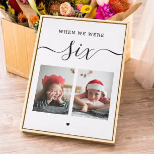 Cartão De Agradecimento Idade e fotografia. Número da mesa de casamento br