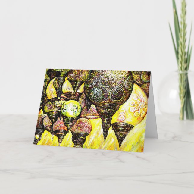 Cartão De Agradecimento Ideia de cor ainda maior (Frente)