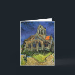 Cartão De Agradecimento Igreja em Auvers pelo Casamento Vincent van Gogh<br><div class="desc">Fácil de personalizar o casamento Obrigado Cartões. A Igreja em Auvers (1890), de Vincent van Gogh, é um apos impressionismo de pintura religiosa de arte que apresenta uma mulher caminhando em direção à capela da vila com belas janelas de vidro manchado. Uma cena de arquitetura diária. Sobre o artista: Vincent...</div>