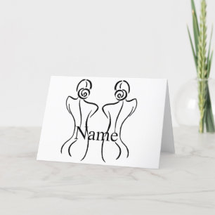 Cartão De Agradecimento Ilustração de arte feminina Thunder_Cove