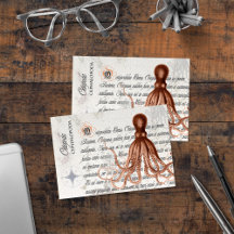 Ilustração de Octopus Vintage