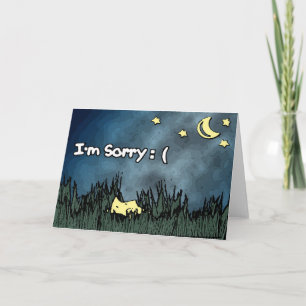 Cartão De Agradecimento I'm Sorry Card - Fallen Star