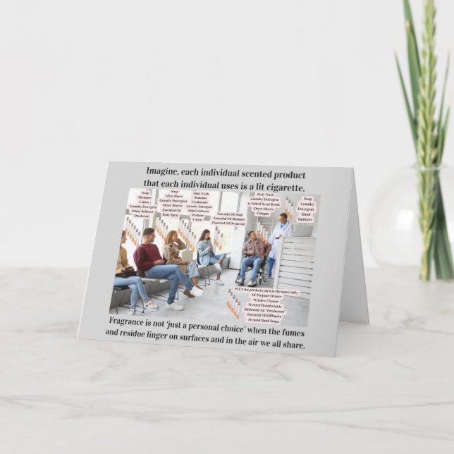 Cartão De Agradecimento Imagine If Scented Products Were Lit Cigarettes (Frente)