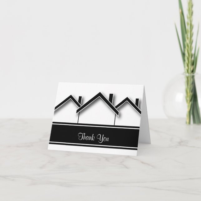 Cartão De Agradecimento Imóveis Obrigado (Frente)