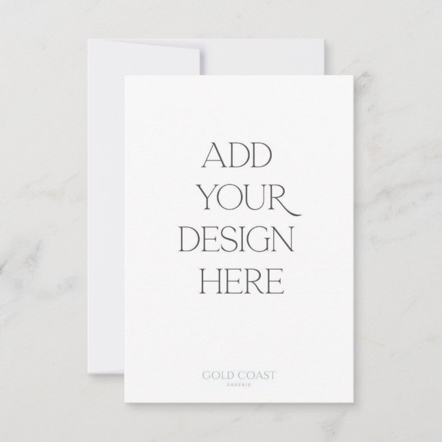 Cartão De Agradecimento Impressão de placa 3,5x5" (Frente)