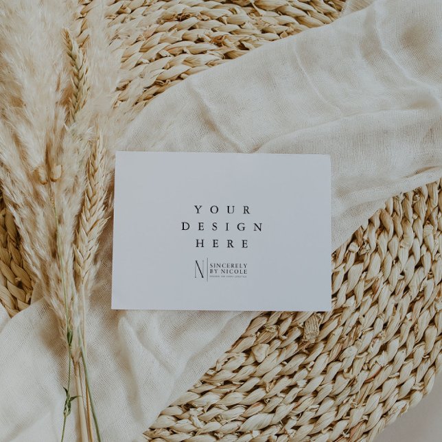 Cartão De Agradecimento Impressão de placa 5,5x4,25" (Criador carregado)