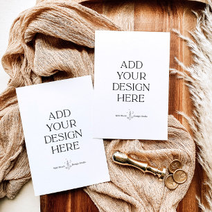 Cartão De Agradecimento Impressão de placa de resposta vertical 3,5x5"