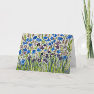 Cartão De Agradecimento Indigo Field 7x5 Note Card