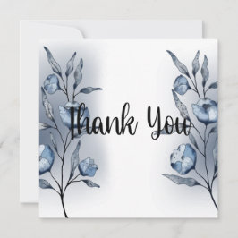Cartão De Agradecimento Indigo Romance Wedding Thank You Cards
