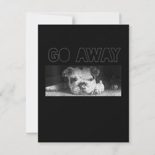 Cartão De Agradecimento Inglês Bulldog - Despedaçamento Social