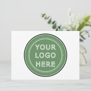 Cartão De Agradecimento Inteligente, contemporâneo, polido e personalizáve