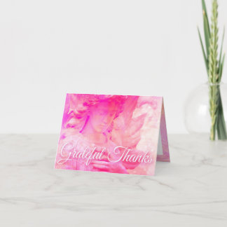Cartão De Agradecimento Interior grato do notecard w/colorful do anjo dos