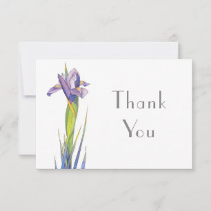 Cartão De Agradecimento Iris de aquarela 2