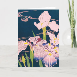 CARTÃO DE AGRADECIMENTO IRISES POR KOGYO TSUKIOKA