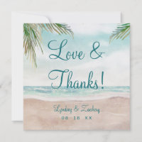 Island Breeze Beach Weding Love and Obrigado Squar