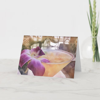 Cartão De Agradecimento ISLAND FELIZ HOUR Greeting Card