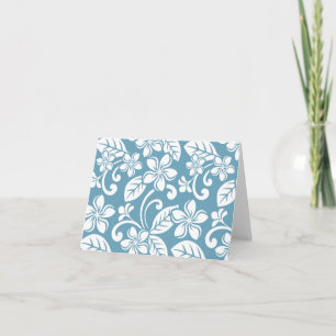 Cartão De Agradecimento ISLAND PLUMERIA (SLATE BLUE) Thank You Card