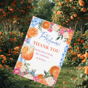 Cartão De Agradecimento Isso é um chá de panela mediterrâneo de azulejos a