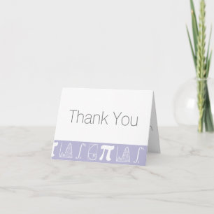 Cartão De Agradecimento It Adds Up in Lavender Thank You Card