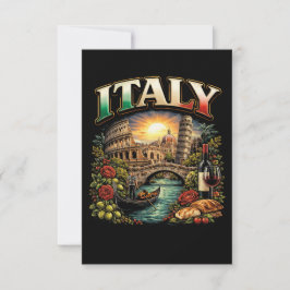 Cartão De Agradecimento Italy Eternal
