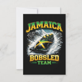 Cartão De Agradecimento Jamaica Bobsled Team