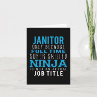 Janitor Ninja Humor