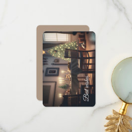 Cartão De Agradecimento jantar de natal