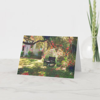 Cartão De Agradecimento Jardim Bench