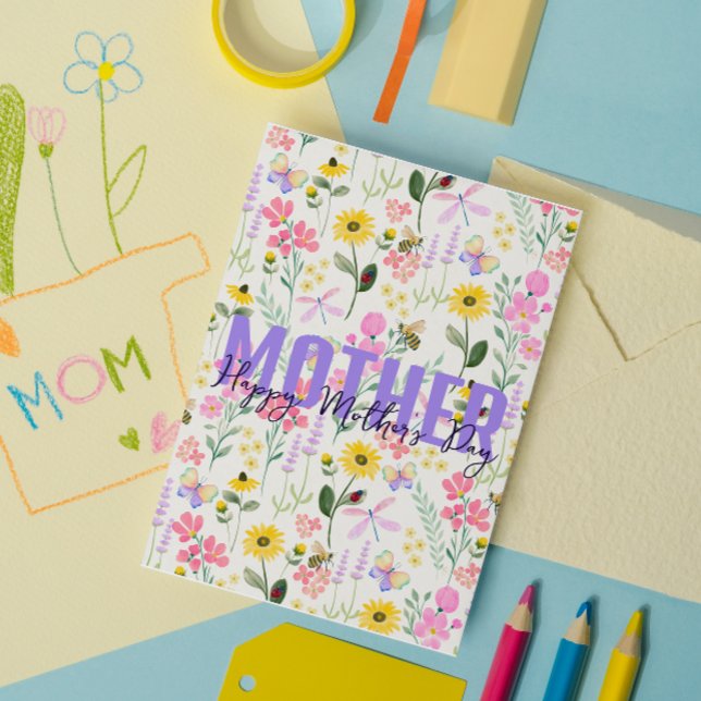 Cartão De Agradecimento Jardim das Borboletas Rosa-Cadeado (Criador carregado)