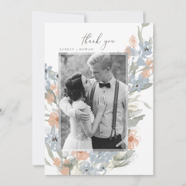 Cartão De Agradecimento Jardim Flourado (Frente)