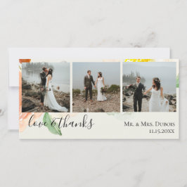 Cartão De Agradecimento Jardin De Fleurs Casamento Foto Obrigado