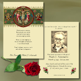 Cartão De Agradecimento Jesus Angels Simpatia Funerária Católica