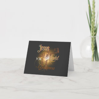 Cartão De Agradecimento Jesus é minha luz - Dia das Bruxas